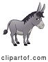 Vector Illustration of Cartoon Donkey Animal Character by AtStockIllustration