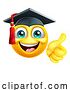 Vector Illustration of Cartoon Education School College Graduate Emoji Emoticon by AtStockIllustration