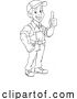 Vector Illustration of Cartoon Electrician Handyman Screwdriver Mascot by AtStockIllustration