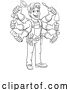 Vector Illustration of Cartoon Handyman Tools Caretaker Construction Guy by AtStockIllustration