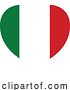 Vector Illustration of Cartoon Italy Italian Flag Heart Concept by AtStockIllustration