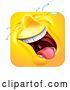 Vector Illustration of Cartoon Laughing Emoji Emoticon Icon 3D Character by AtStockIllustration