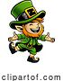 Vector Illustration of Cartoon Leprechaun Cute Irish St Patricks Day Cartoon by AtStockIllustration