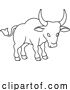 Vector Illustration of Cartoon Ox Bull Chinese Zodiac Horoscope Animal Year Sign by AtStockIllustration