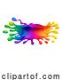 Vector Illustration of Cartoon Paint Splash Rainbow Color Splat Design Splatter by AtStockIllustration