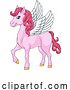 Vector Illustration of Cartoon Pegasus Wings Horse Animal Illustration by AtStockIllustration