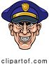Vector Illustration of Cartoon Policeman Mean Police Officer Ponting Cartoon by AtStockIllustration