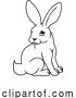 Vector Illustration of Cartoon Rabbit Chinese Zodiac Horoscope Animal Year Sign by AtStockIllustration