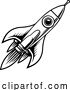 Vector Illustration of Cartoon Rocket Ship by AtStockIllustration