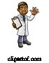 Vector Illustration of Cartoon Scientist or Lab Technician Character by AtStockIllustration