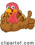 Vector Illustration of Cartoon Turkey Thanksgiving or Christmas Character by AtStockIllustration