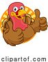 Vector Illustration of Cartoon Turkey Thanksgiving or Christmas Character by AtStockIllustration