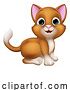 Vector Illustration of Cat Pet Kitten Cute Animal Character by AtStockIllustration