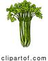 Vector Illustration of Celery Vegetable Vintage Woodcut Illustration by AtStockIllustration