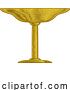 Vector Illustration of Chalice Grail Gold Cup Goblet Vintage Style Icon by AtStockIllustration