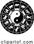 Vector Illustration of Chinese Zodiac Horoscope Animals Year Signs Wheel by AtStockIllustration