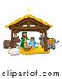 Vector Illustration of Christmas Nativity Scene by AtStockIllustration