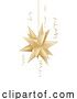Vector Illustration of Christmas Tree Gold Star Bauble Ornament by AtStockIllustration