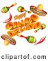 Vector Illustration of Cinco De Mayo Mexican Holiday Themed Background by AtStockIllustration