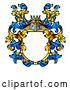Vector Illustration of Coat of Arms Knight Crest Heraldic Family Shield by AtStockIllustration