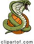 Vector Illustration of Cobra Snake Basketball Animal Sports Team Mascot by AtStockIllustration