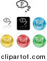 Vector Illustration of Colored Question Icon Buttons by AtStockIllustration