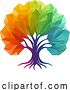 Vector Illustration of Colorful Rainbow Tree by AtStockIllustration