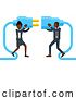 Vector Illustration of Connecting Electrical Plug Together People Concept by AtStockIllustration