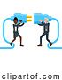 Vector Illustration of Connecting Electrical Plug Together People Concept by AtStockIllustration