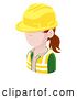 Vector Illustration of Contractor Avatar People Icon by AtStockIllustration