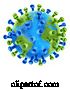 Vector Illustration of Coronavirus Virus Cell Global Pandemic World by AtStockIllustration