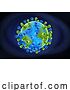 Vector Illustration of Coronavirus Virus Cell Global Pandemic World by AtStockIllustration