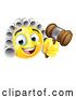Vector Illustration of Court Judge Emoticon Emoji Icon Face by AtStockIllustration