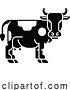 Vector Illustration of Cow Sign Label Icon Concept by AtStockIllustration