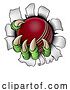 Vector Illustration of Cricket Ball Claw Monster Animal Hand by AtStockIllustration