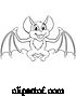 Vector Illustration of Cute Halloween Bat Character by AtStockIllustration