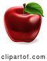 Vector Illustration of Deep Red Apple by AtStockIllustration