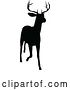 Vector Illustration of Deer Animal Silhouette by AtStockIllustration