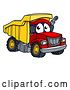 Vector Illustration of Dump Truck Mascot Character by AtStockIllustration