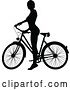 Vector Illustration of Female Cyclist by AtStockIllustration