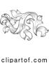 Vector Illustration of Filigree Heraldic Crest Coat of Arms Floral Design by AtStockIllustration