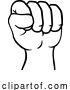 Vector Illustration of Fist up Hand Punch Icon by AtStockIllustration