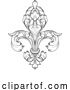 Vector Illustration of Fleur De Lis Lily Lys Flower Royal Heraldic Symbol by AtStockIllustration