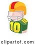 Vector Illustration of Football Player Avatar People Icon by AtStockIllustration