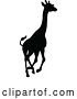 Vector Illustration of Giraffe Animal Silhouette by AtStockIllustration