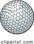 Vector Illustration of Golf Ball Sports Icon Illustration by AtStockIllustration