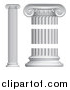 Vector Illustration of Greek or Roman Column Pillars by AtStockIllustration