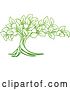 Vector Illustration of Green Apple Tree Design by AtStockIllustration