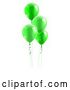 Vector Illustration of Green Party Balloons Graphic by AtStockIllustration