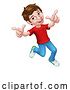 Vector Illustration of Happy Boy Kid Child Character by AtStockIllustration